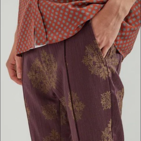 $770 BNWT Goodfight Jacquard Print CroppedTailored Trousers/ Pants 29 - 30 - Picture 3 of 16